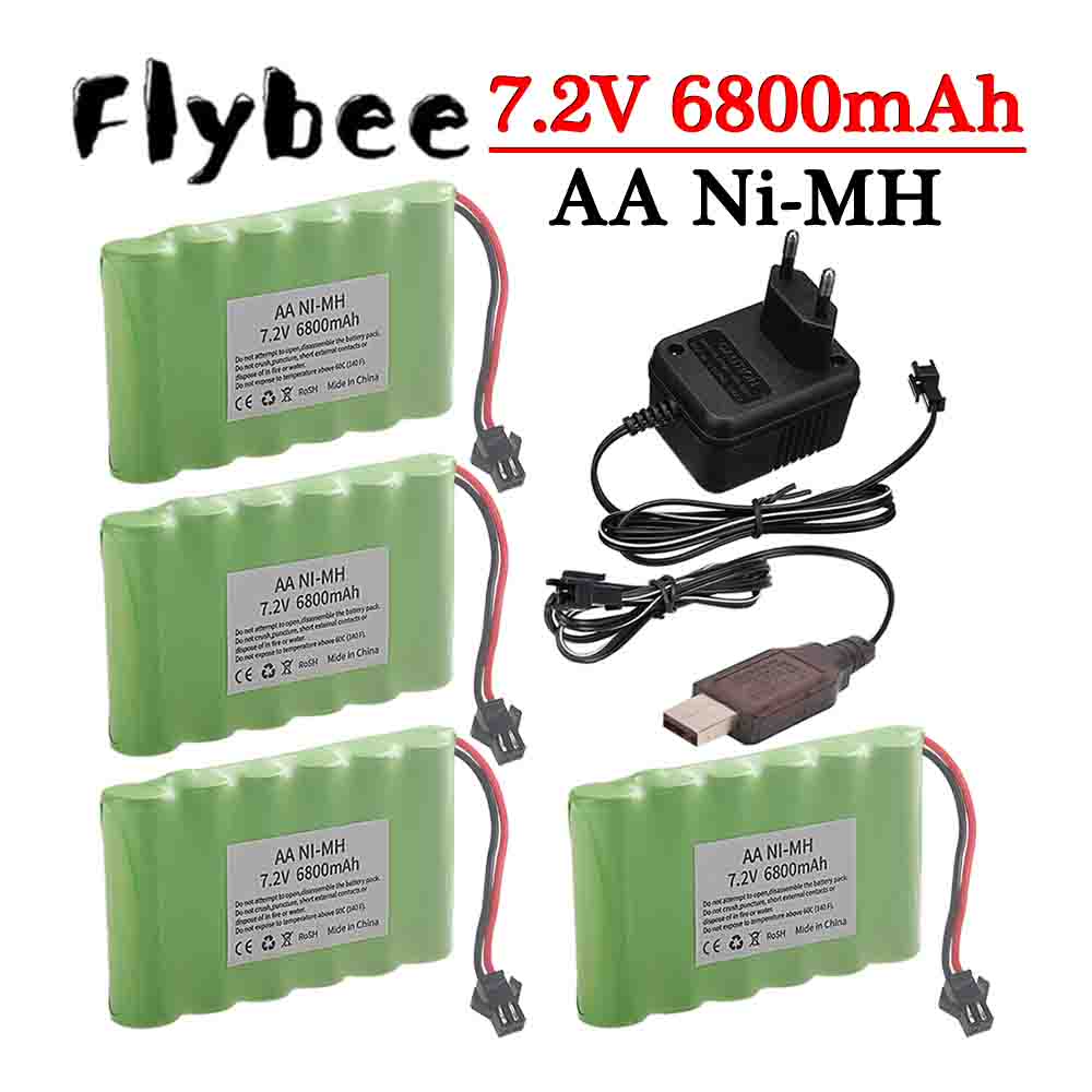 Rc Hobby Tank - Akumulator Ni-MH 7.2V 6800mAh z wtyczką
