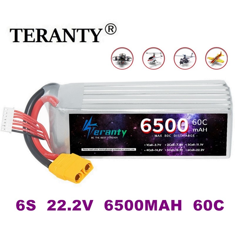 Rc Hobby Tank - TERANTY 6S 22.2V Bateria Lipo 6500mAh