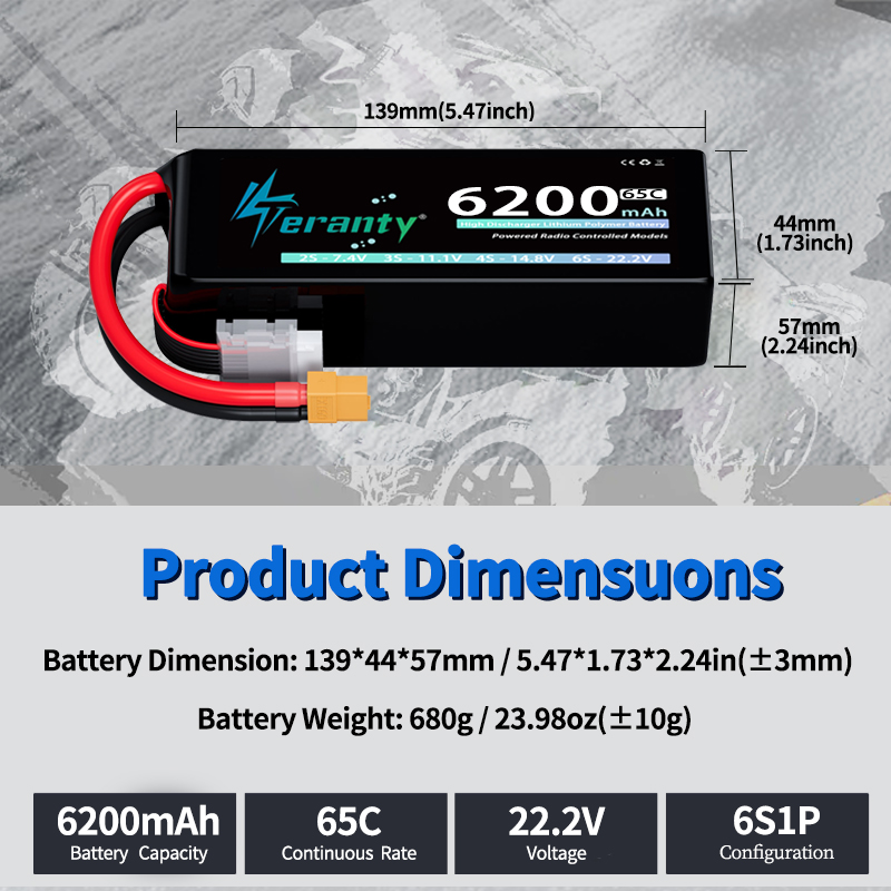 Bateria Lipo TERANTY 6S 6200mA – Rc Hobby Tank recenzja i cena