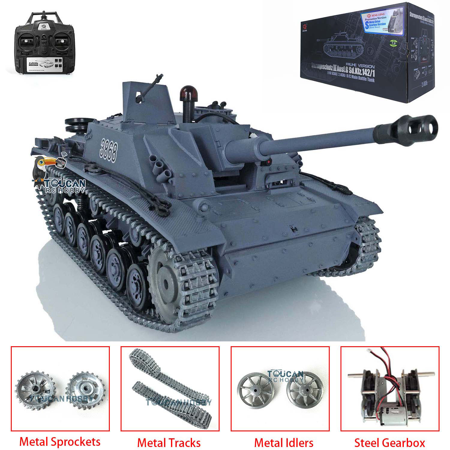Heng Long 1/16 Skala 7.0 Stug  – Rc Hobby Tank recenzja i cena