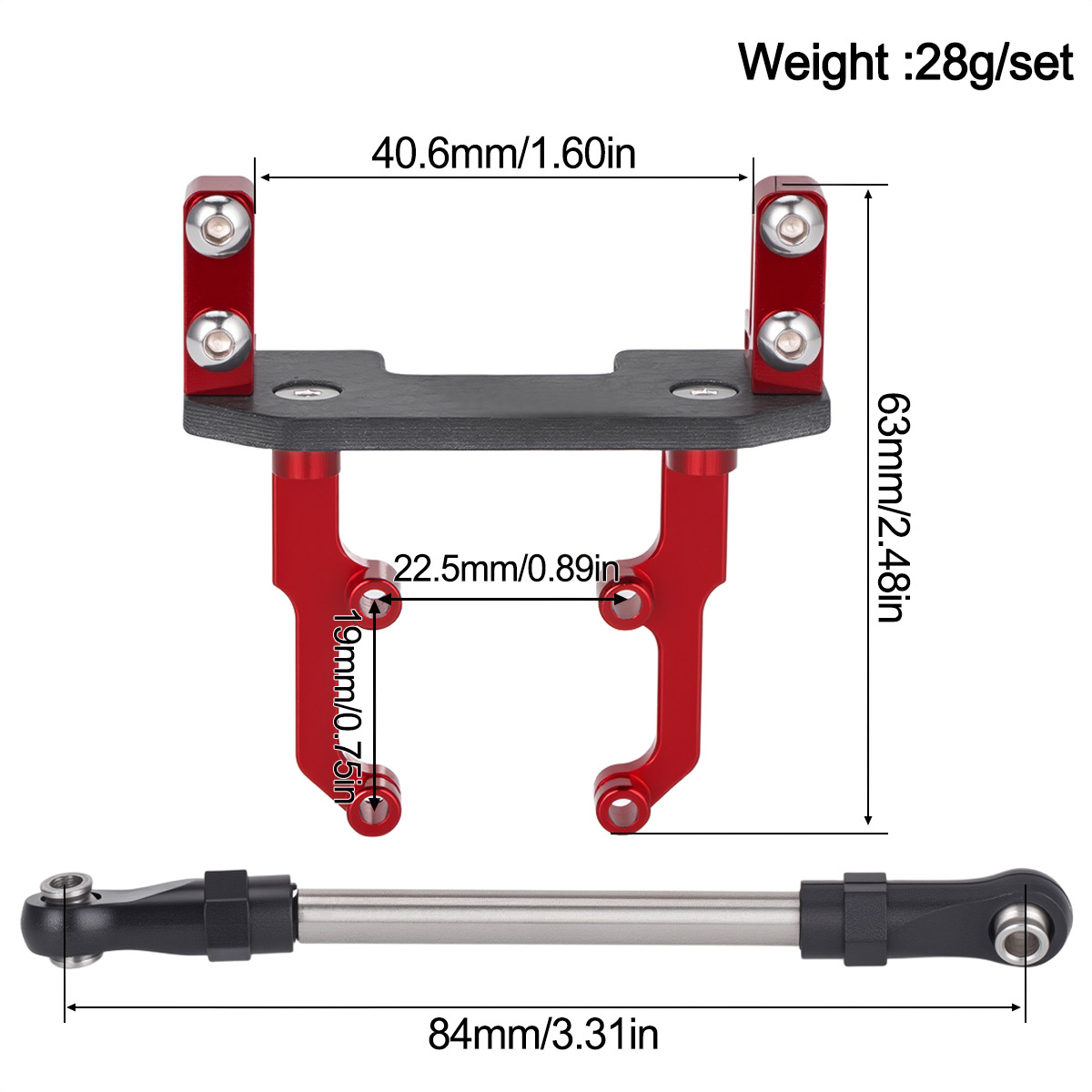 Aluminiowa podstawa mocowania  – Rc Hobby Crawler recenzja i cena