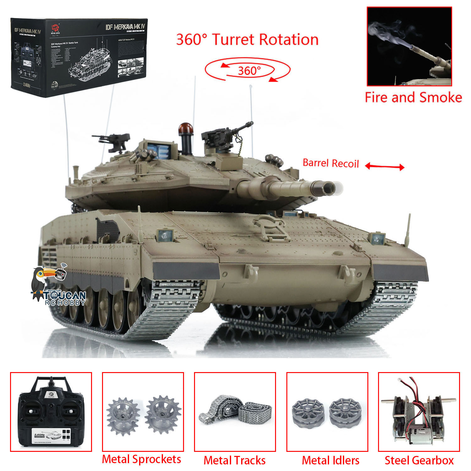 Czołg RC Heng Long 1/16 IDF Me – Rc Hobby Tank recenzja i cena